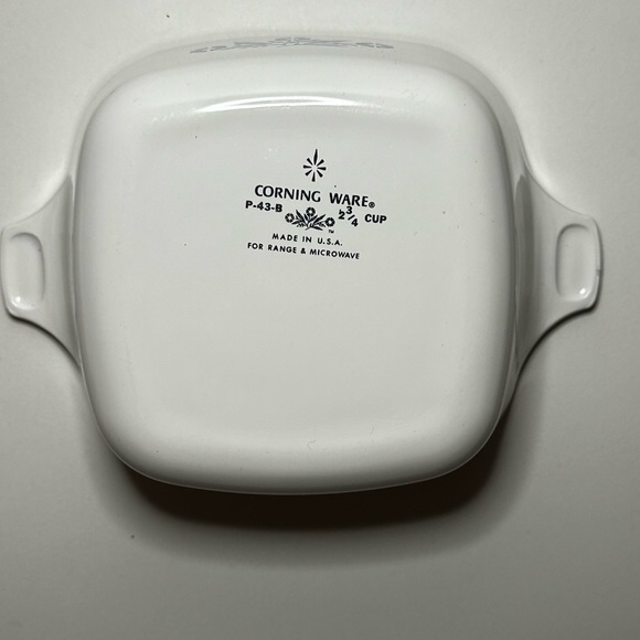 Set of 2 Vintage Corning Ware Blue Cornflower baking dishes with lid - Picture 11 of 14